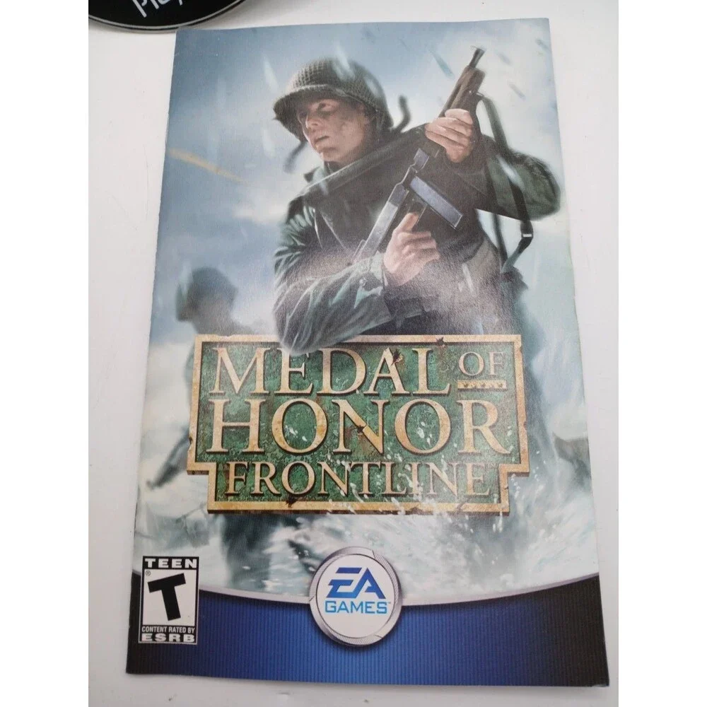 2) PS2 Medal Of Honor Frontline & Medal Of Honor Rising Sun Bundle Lot CIB